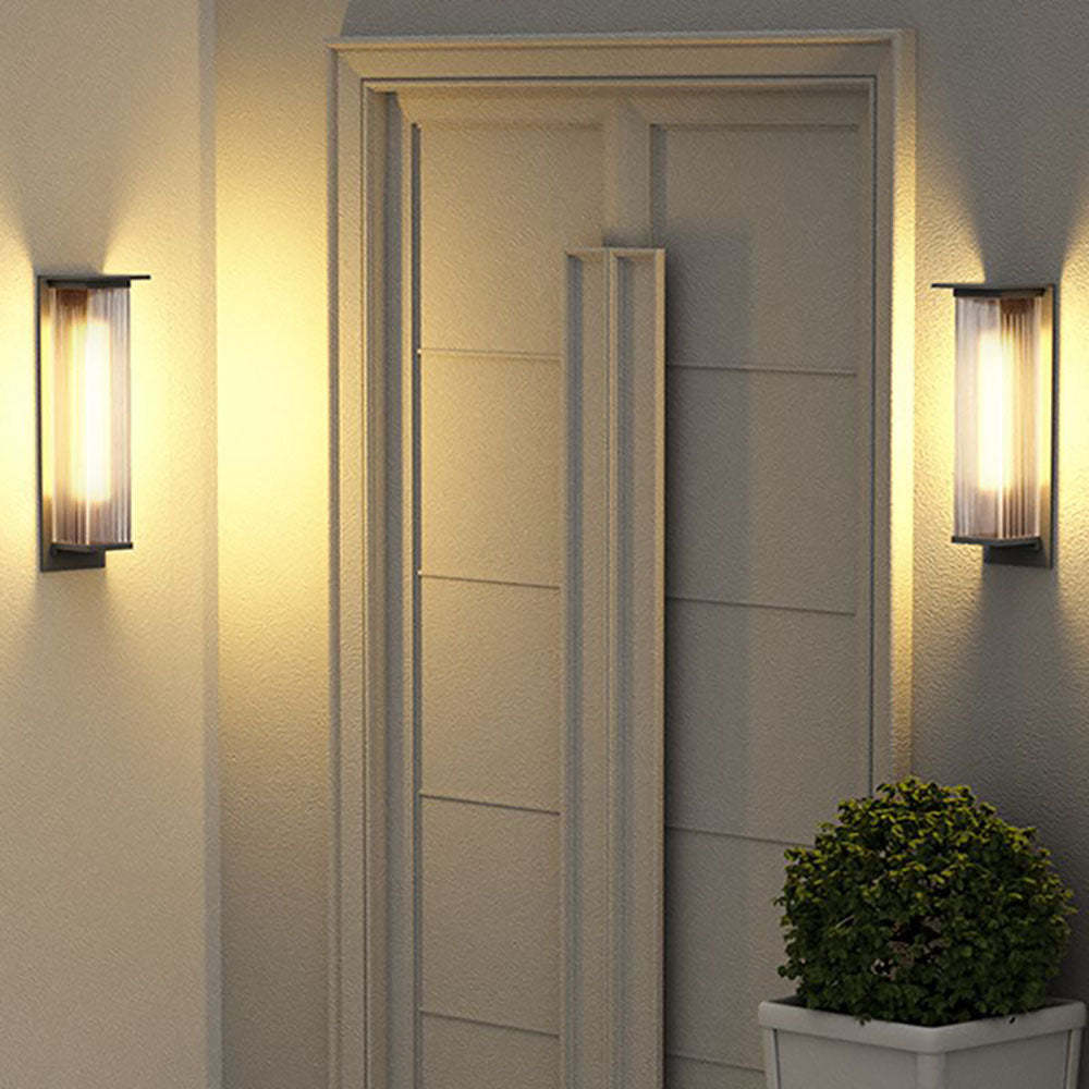 Orr Modern Rectangular Metal Outdoor Wall Lamp