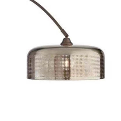 Hailie Metal Retro Floor Lamp - Perforated Shade