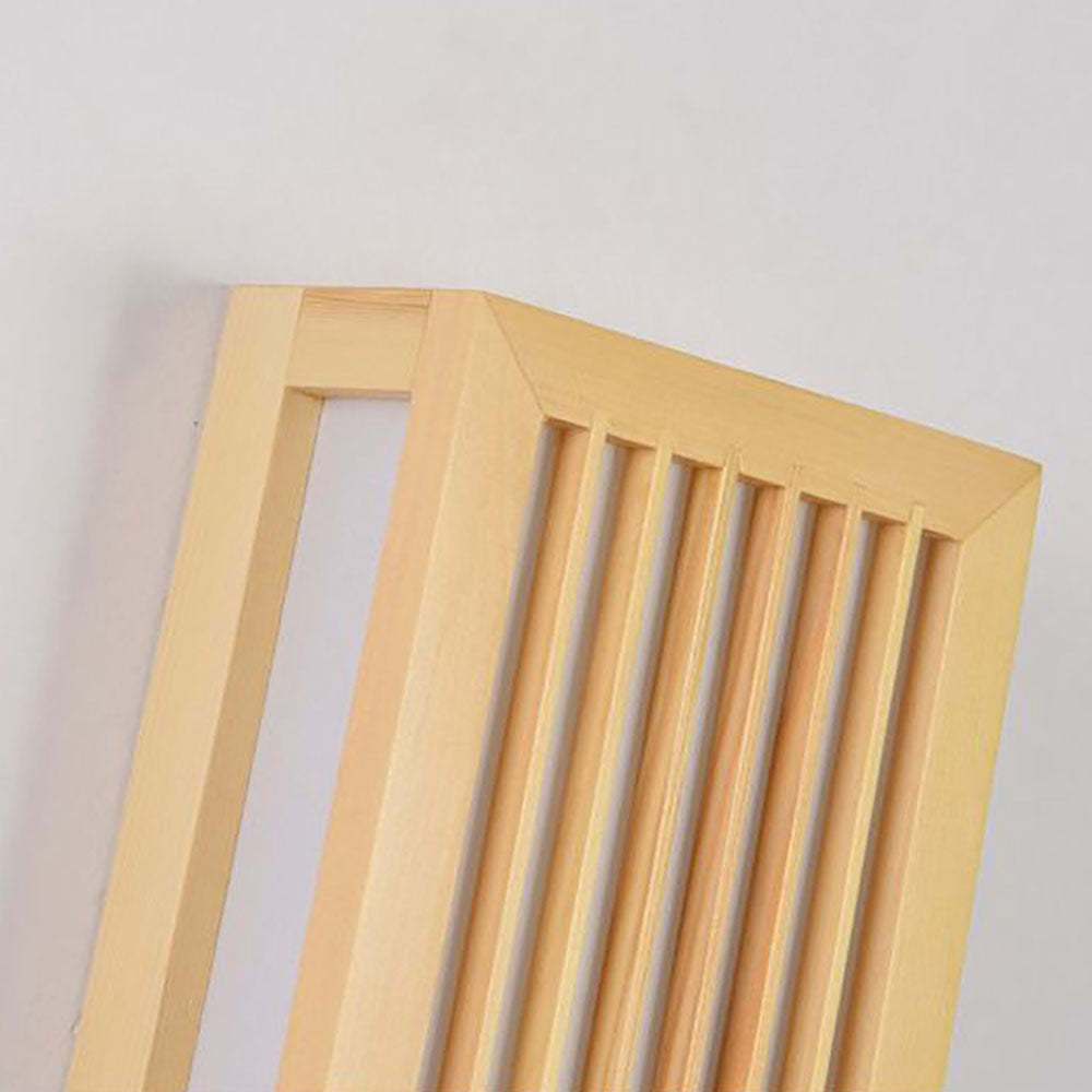 Ozawa Wall Lamp detail, wooden frame and slats