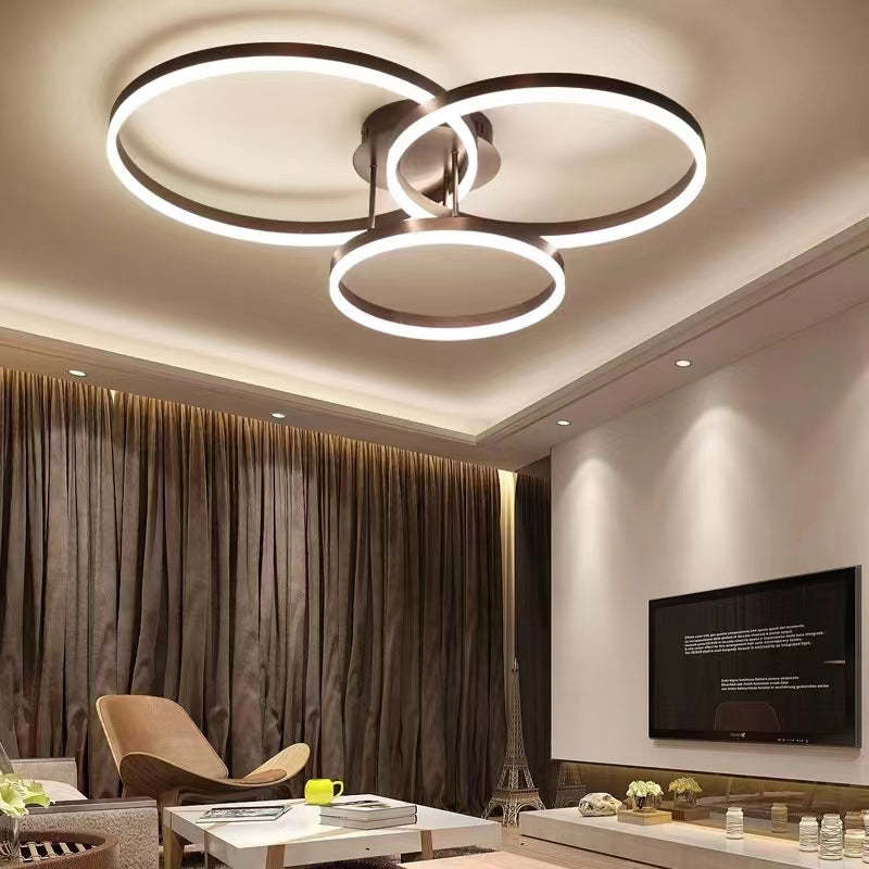 Lacey LED Circle Ring Ceiling Light in Living Room