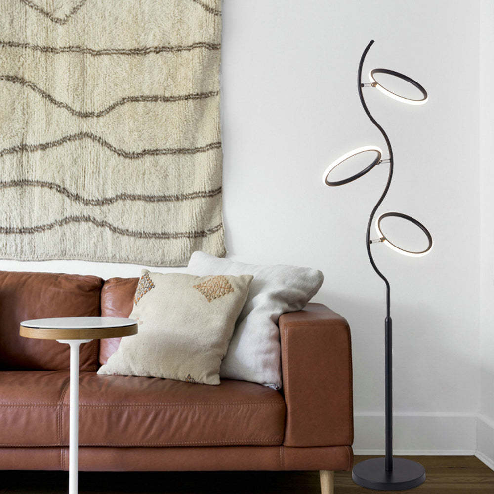 Louise floor lamp in a living room setting