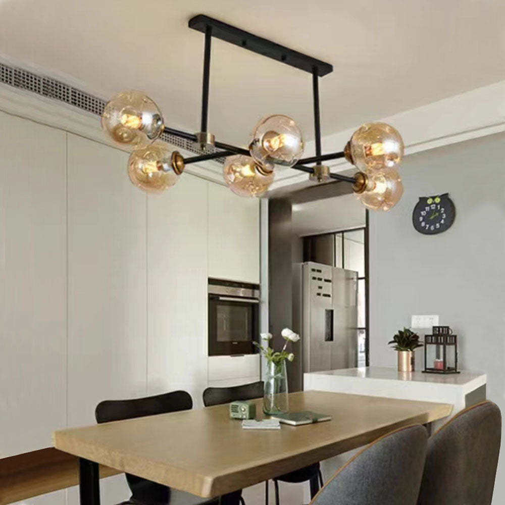 Dining room with Valentina bubble pendant light
