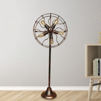 Alessio Scalloped Metal Floor Lamp