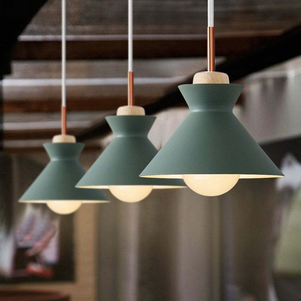 Morandi style green pendant lights for kitchen island lighting