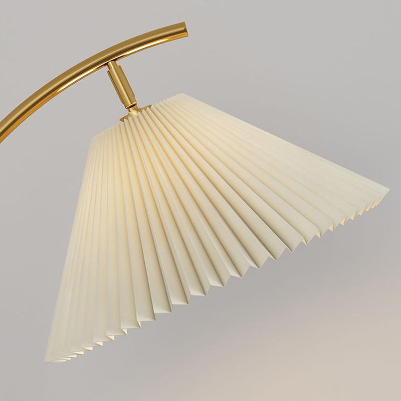 Ozawa pleated lamp shade detail, modern lighting.