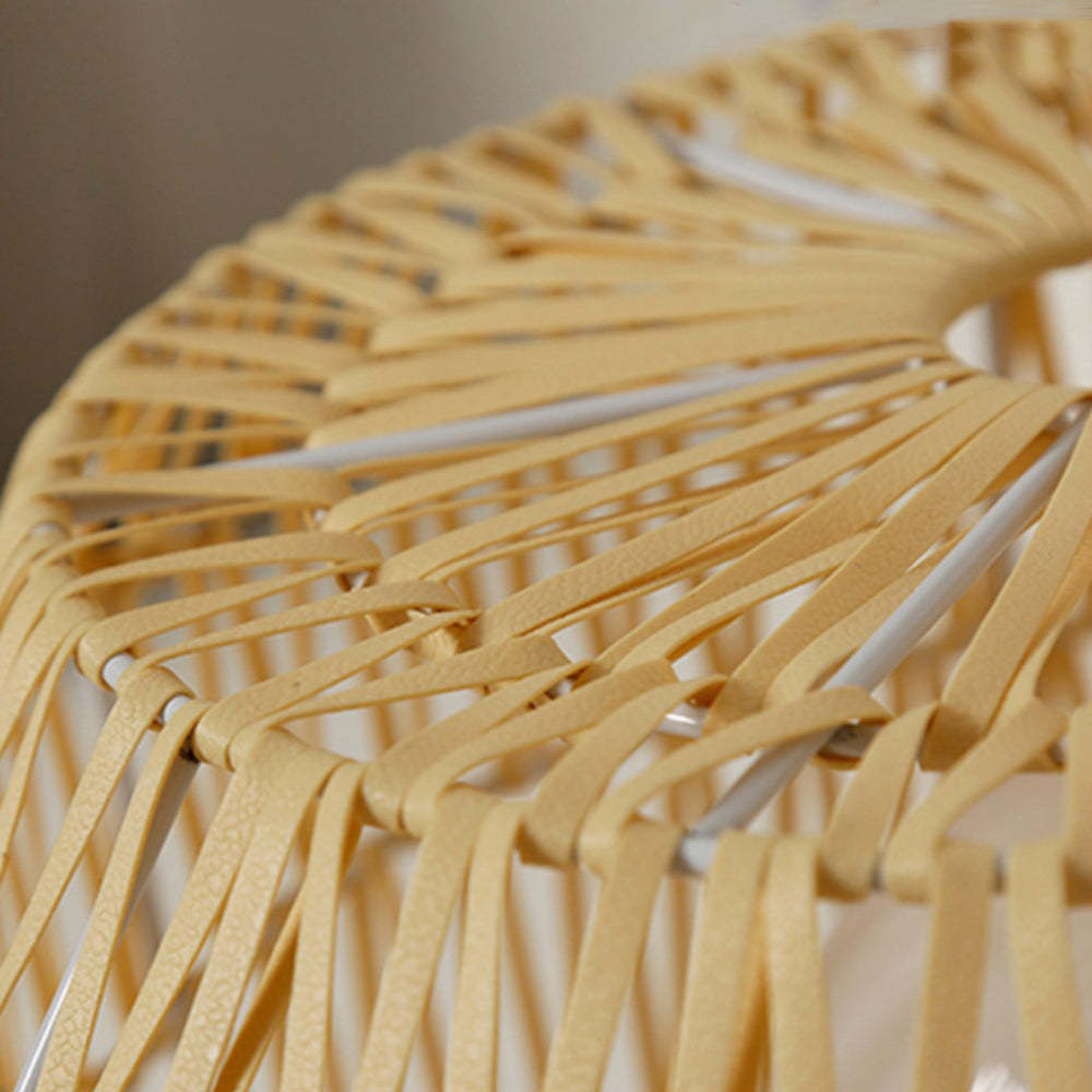 Close-up of Rattan Lamp Shade - Ritta Floor Lamp