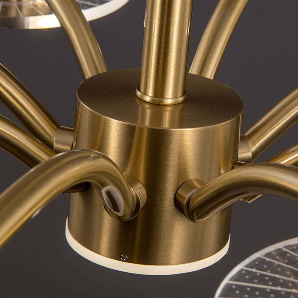 Carins Art Deco Chandelier - Close-up