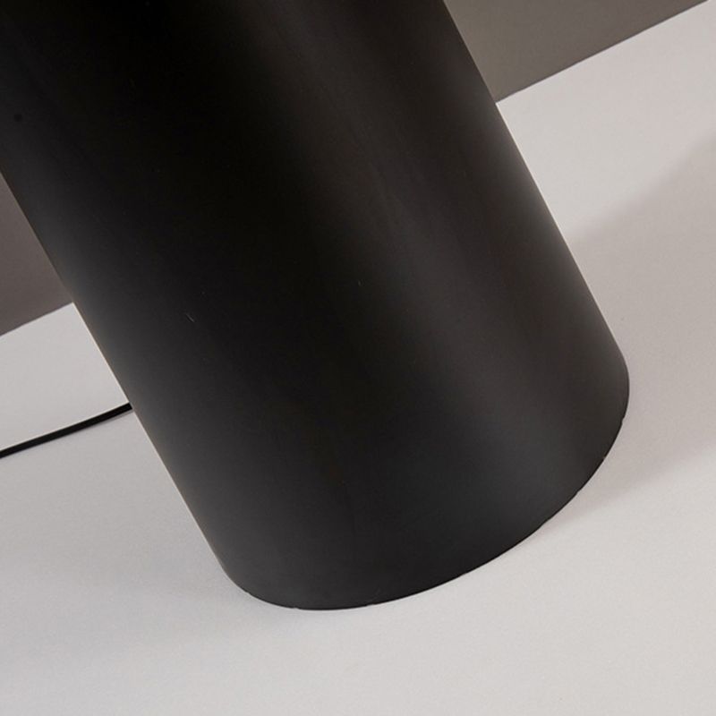 Salgado floor lamp base detail, black metal