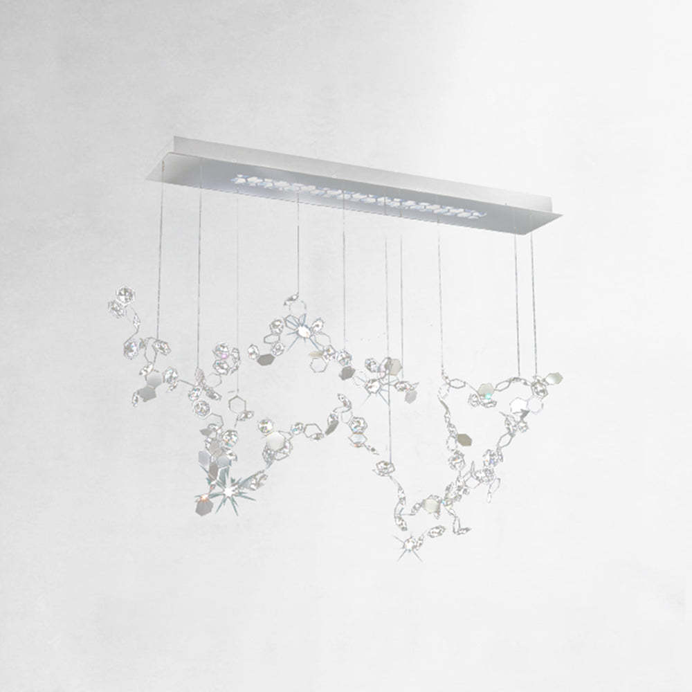 Olivia crystal chandelier, artistic design