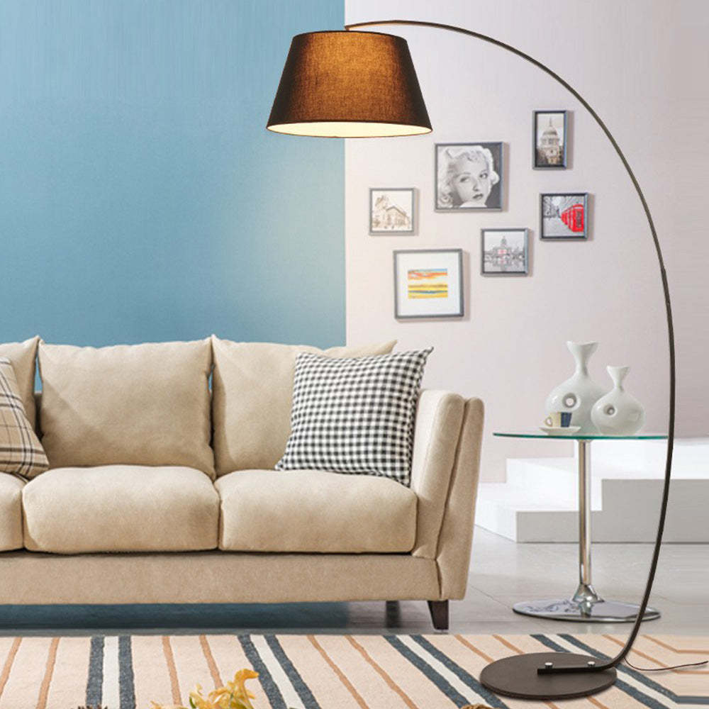 Salgado Arc Floor Lamp in Living Room Setting