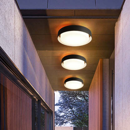 Orr Modern Round Flush Mount Ceiling Light Metal 