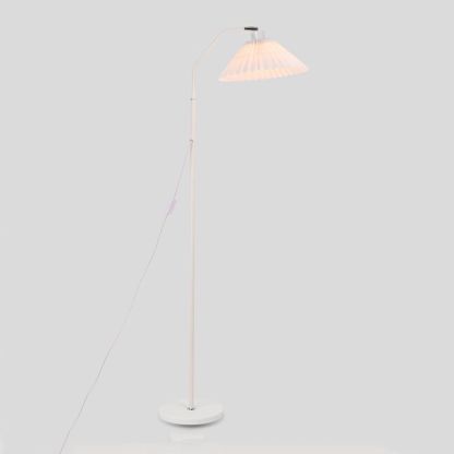 Ozawa Modern Pleated Floor Lamp - White