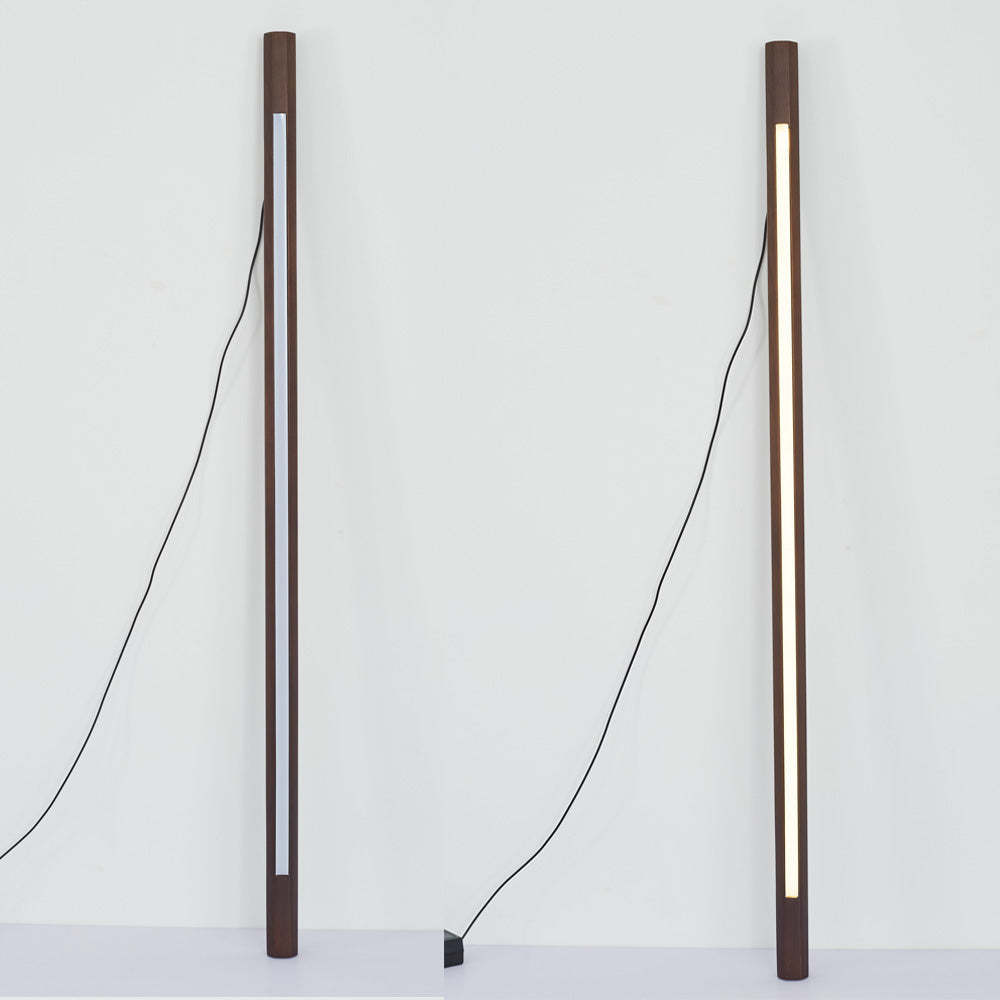 Ozawa floor lamp, wood and acrylic, with LED light