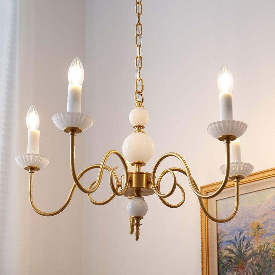 Silva Vintage LED Chandelier in bedroom