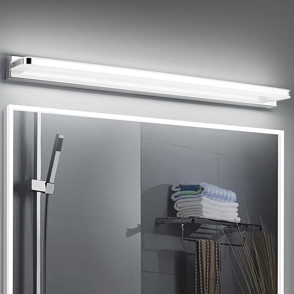 Chrome Leigh Nordic Wall Lamp above mirror