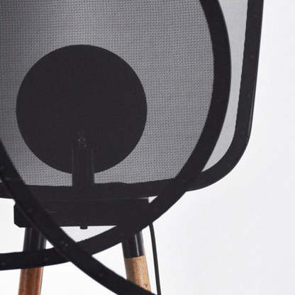 Minimalist Cooley floor lamp: close up of mesh shade.