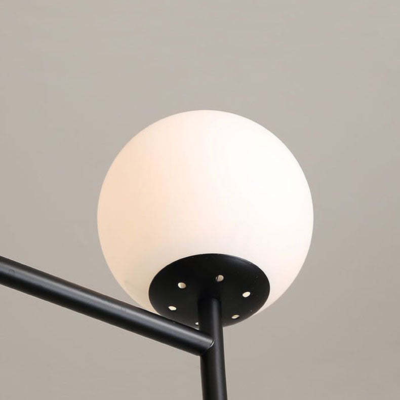 Black Alessio pendant light, globe detail.