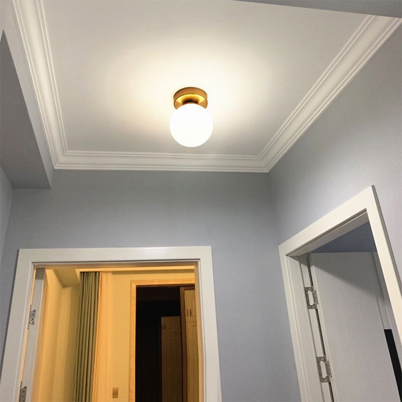 Valentina flush mount ceiling light in hallway