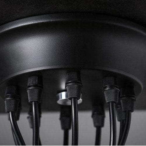 Close-up of Alessio Spider Chandelier wiring