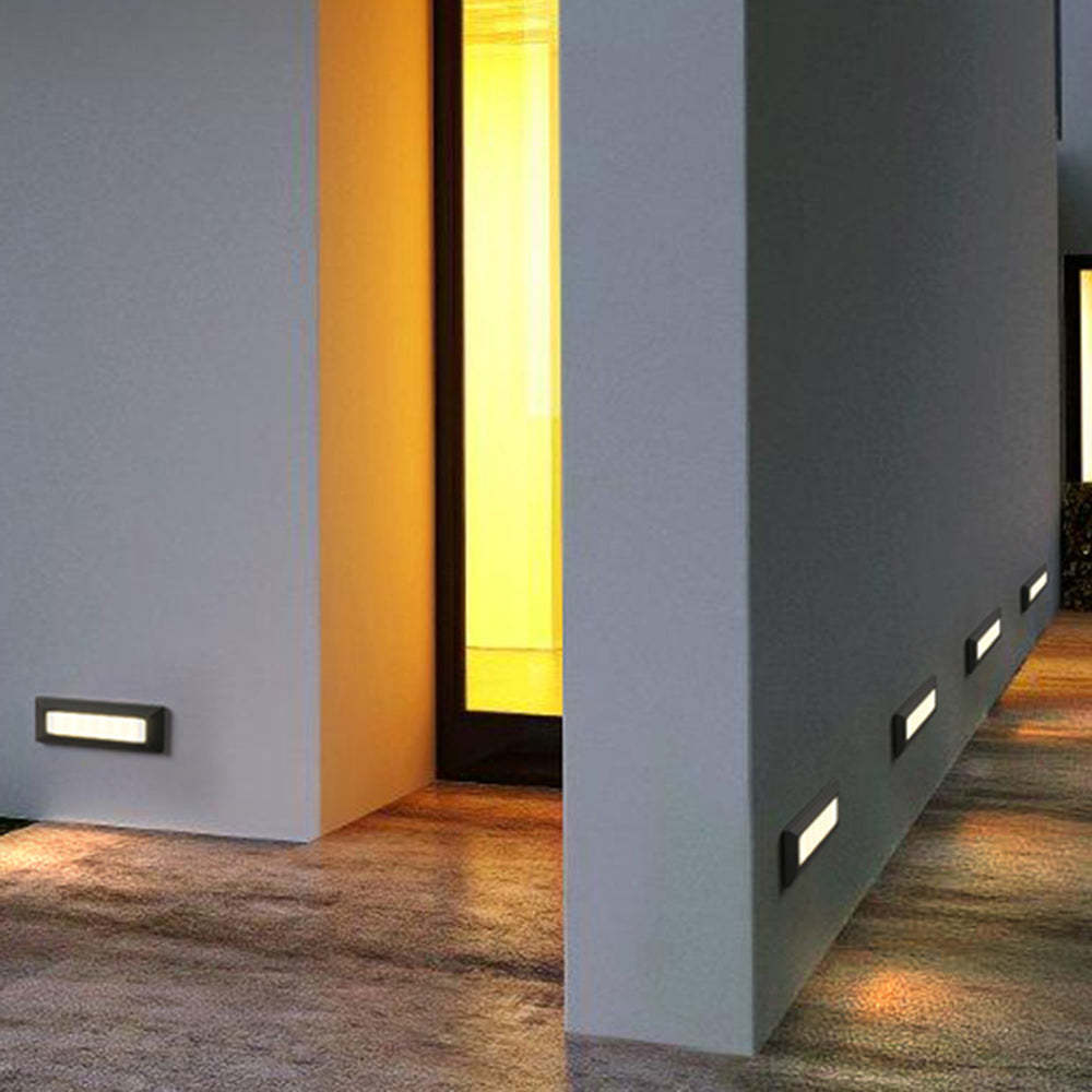 Orr Rectangular Step Lights illuminating outdoor space