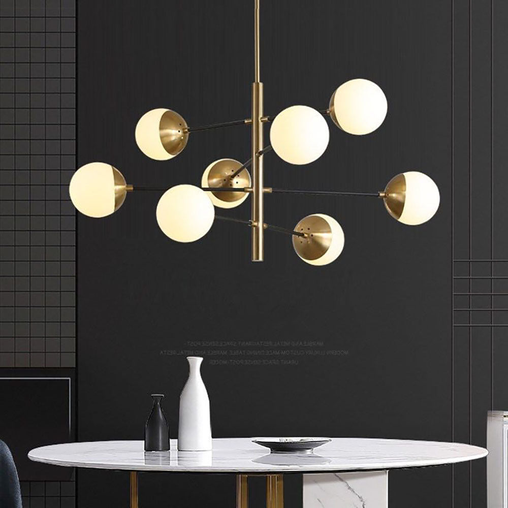 Valentina Nordic pendant light over a modern dining table