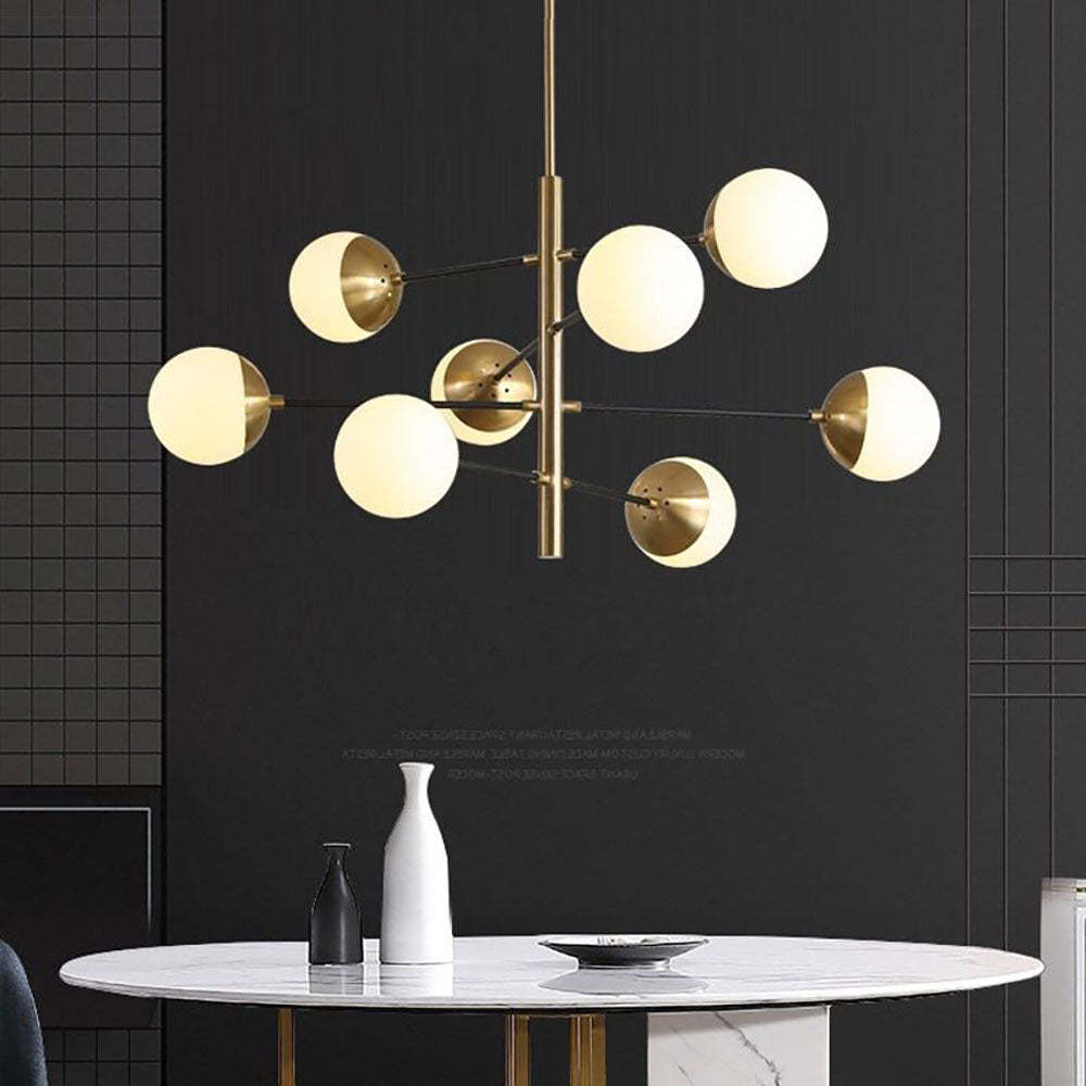 Valentina Nordic pendant light over a modern dining table