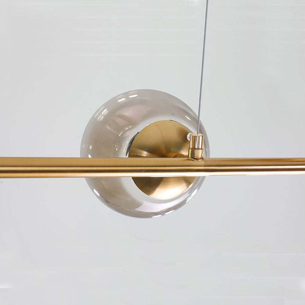 Valentina Pendant Light: Glass Bubble and Metal Detailing