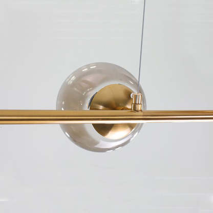 Valentina Pendant Light: Glass Bubble and Metal Detailing
