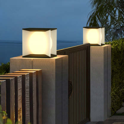 Outdoor Pier Lights: Modern Moon Design