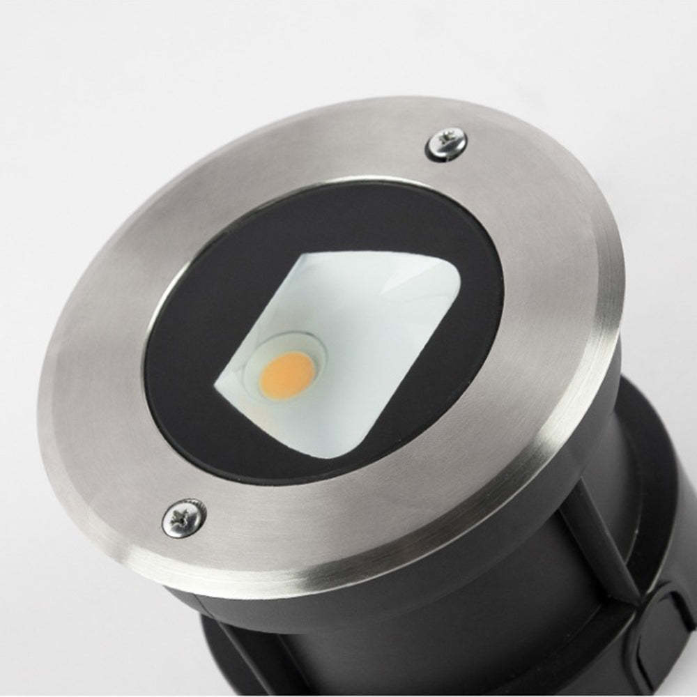 Close-up of Orr modern outdoor deck step light fixture