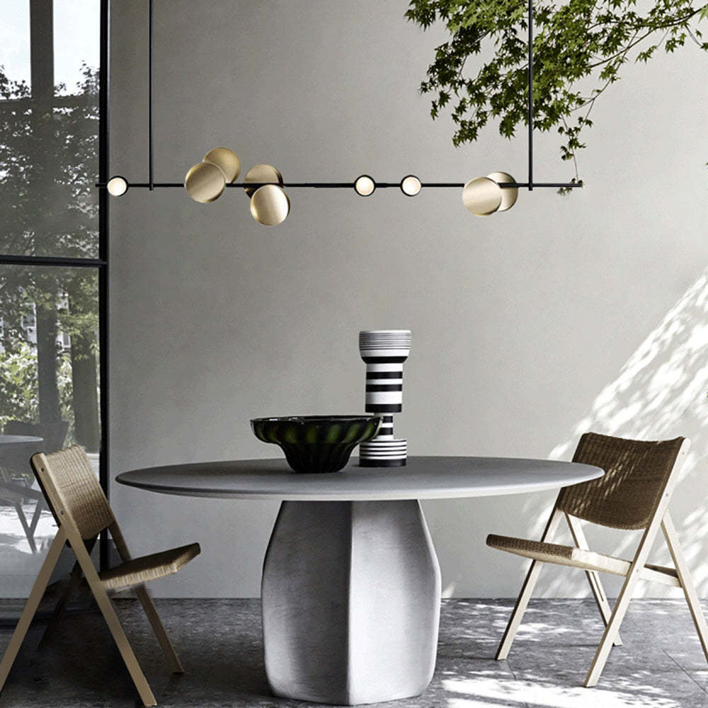 Minimalist Avi Pendant Light above dining table