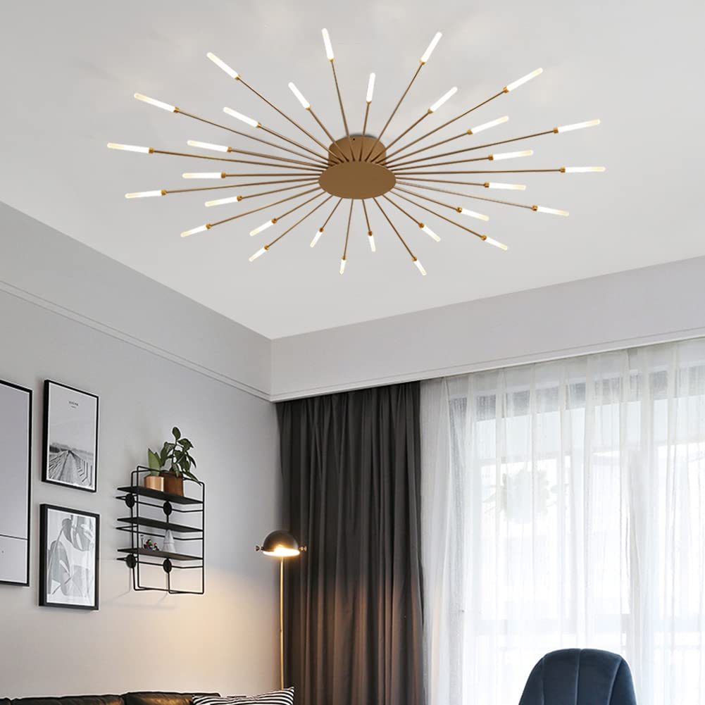 Lowry Fireworks Ceiling Light in a Modern Living Room