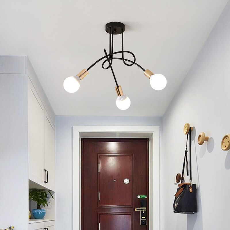 Black Valentina ceiling light in entryway