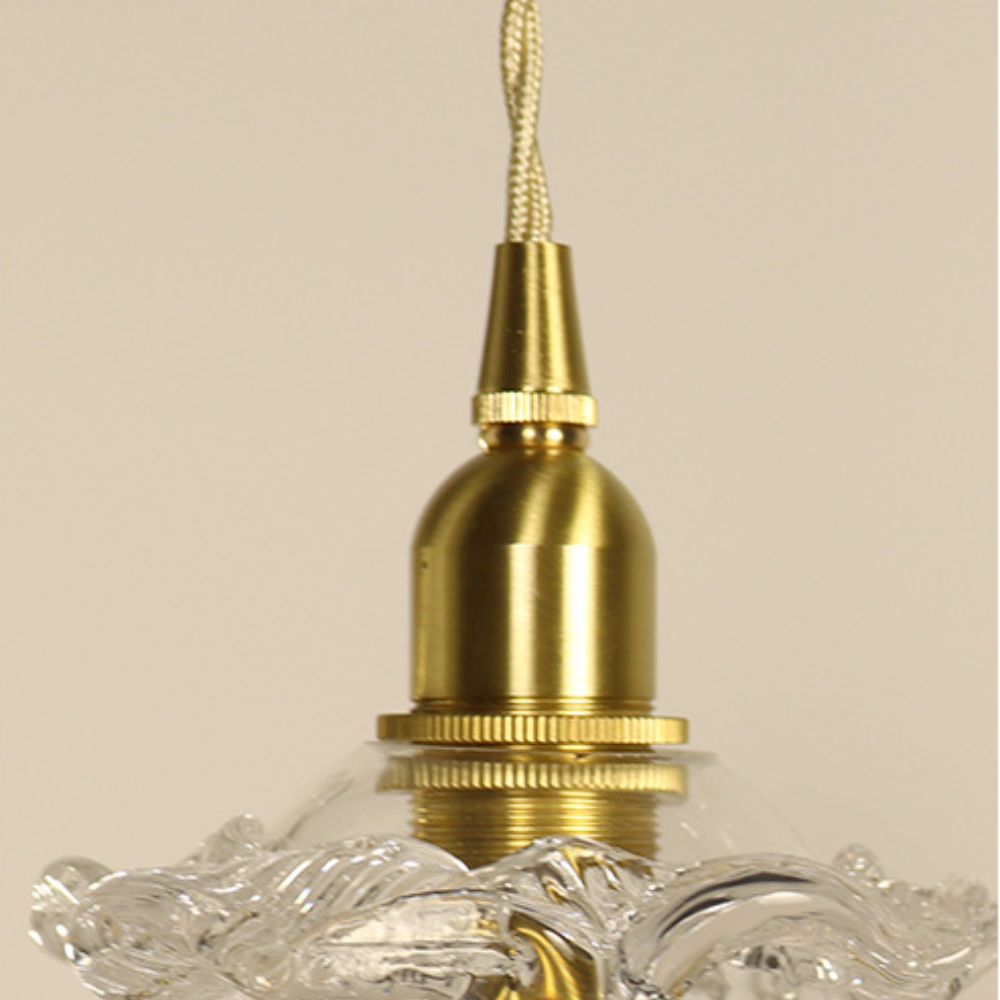 Close-up of Hailie pendant light fixture