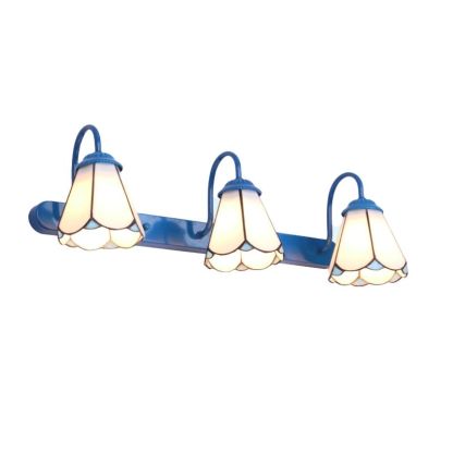 Blue Flower Wall Lamp - Baxter Vintage Metal Lighting