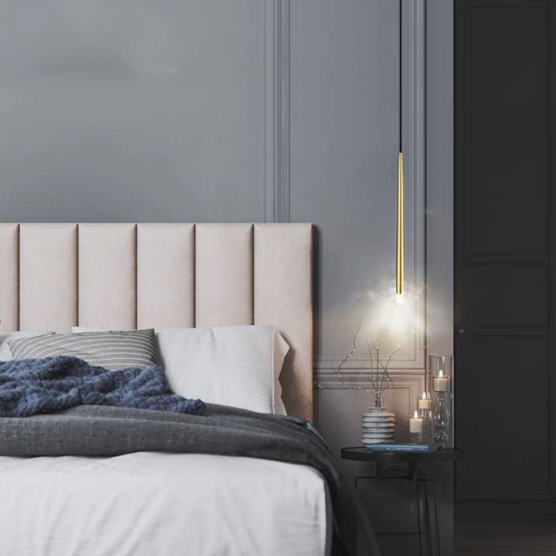 Carr Pendant Light in Modern Bedroom, Gold Finish