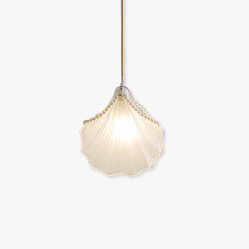 Art Deco Pearl Shell Pendant Light