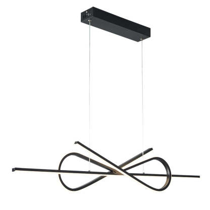 Bouvet Nordic bow-tie pendant light, black metal finish