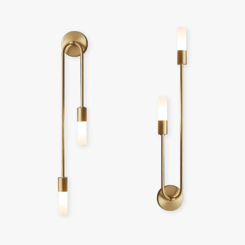 Meza Modern Stick Wall Sconce, metal wall lamp for bedroom