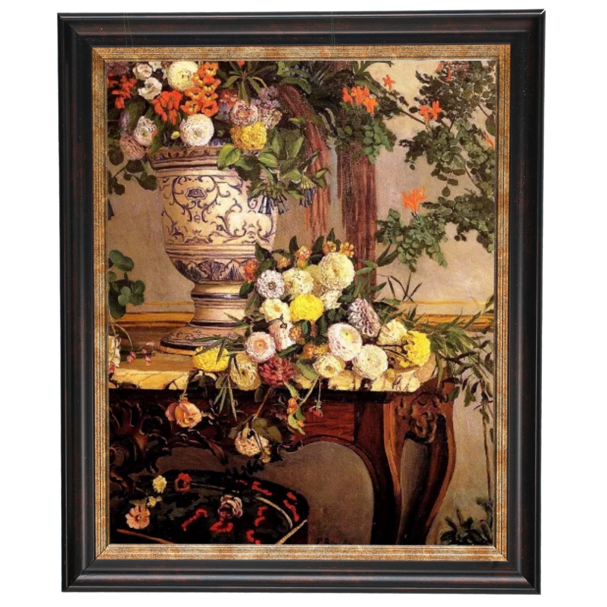 Frederic Bazille's Flowers Oil Painting Reproduction