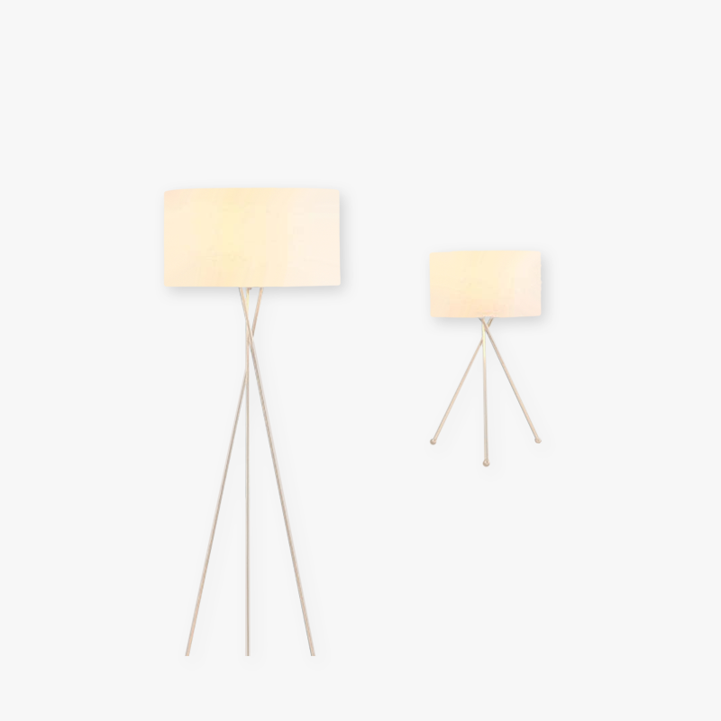 Baines Modern Tripod Floor and Table Lamps Baines Modern Tripod Floor & Table Lamp, Fabric