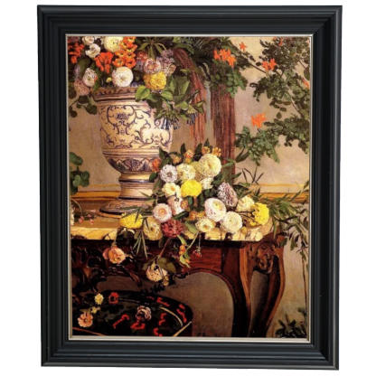 Frederic Bazille "Flowers" oil painting reproduction, framed floral art