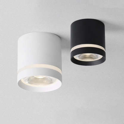 Freja Ceiling Light in black and white options, modern bedroom lighting