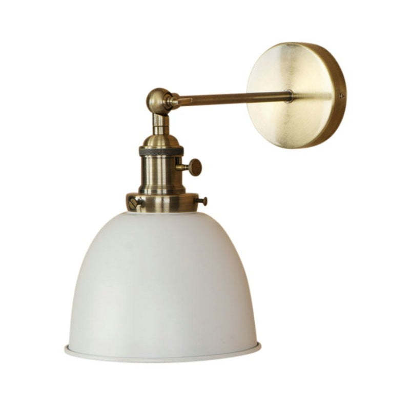 Brady Wall Lamp - White Retro LED Bedroom Lighting