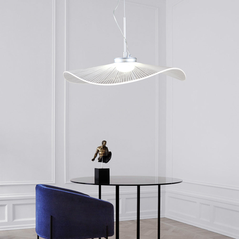 Carins Lotus Leaf Pendant Light in living room Carins Designer Lotus Leaf Shaped Metal Pendant Light