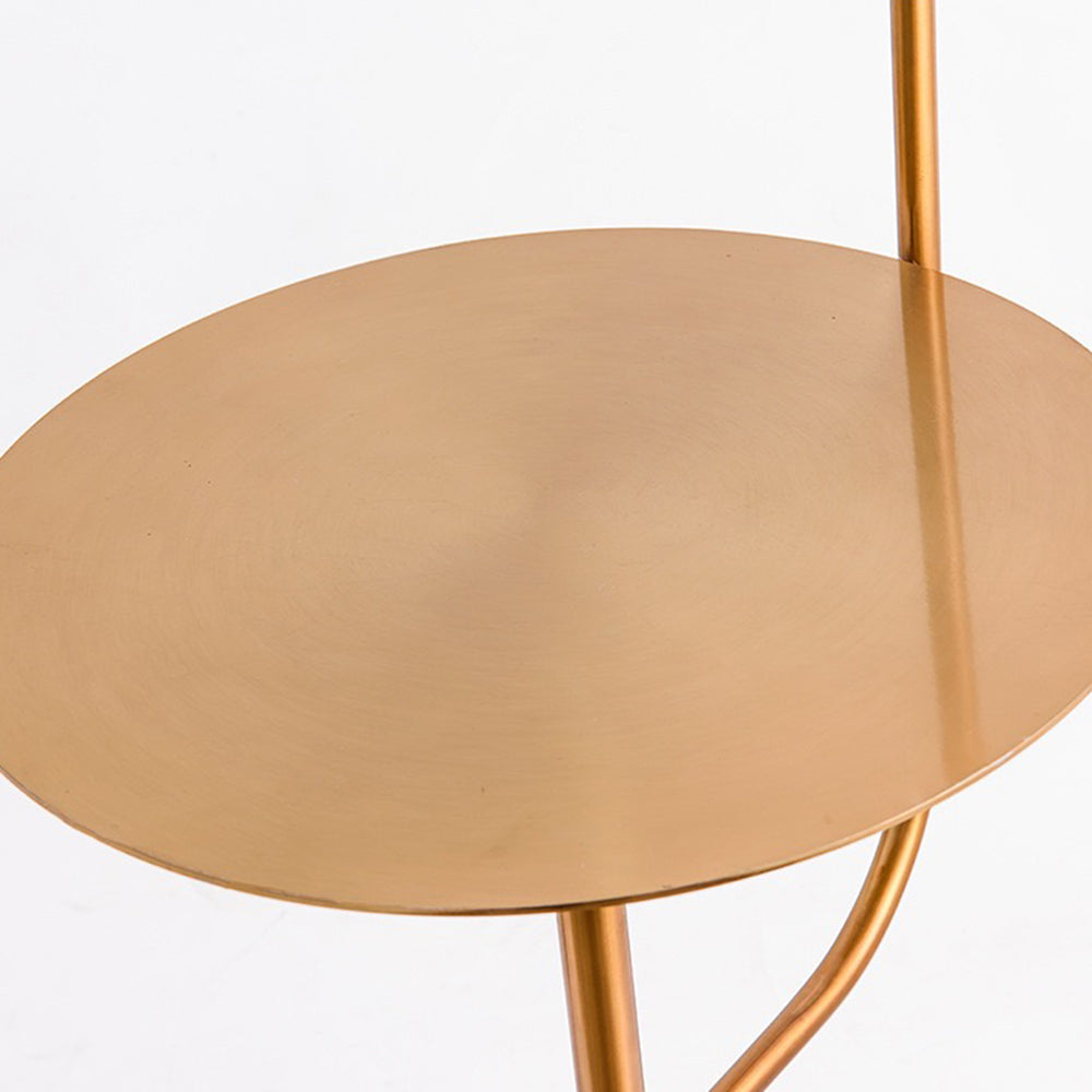 Salgado floor lamp detail, metallic table