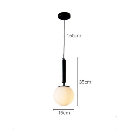 Valentina Modern Glass Ball Pendant Light