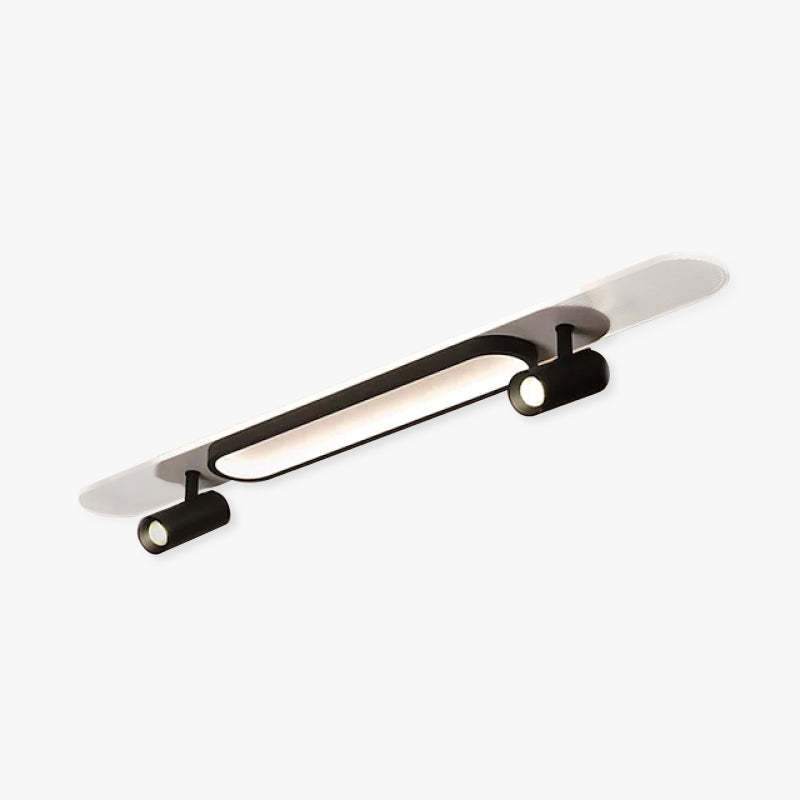 Haney Modern Rectangular LED Metal Acrylic Ceiling Light