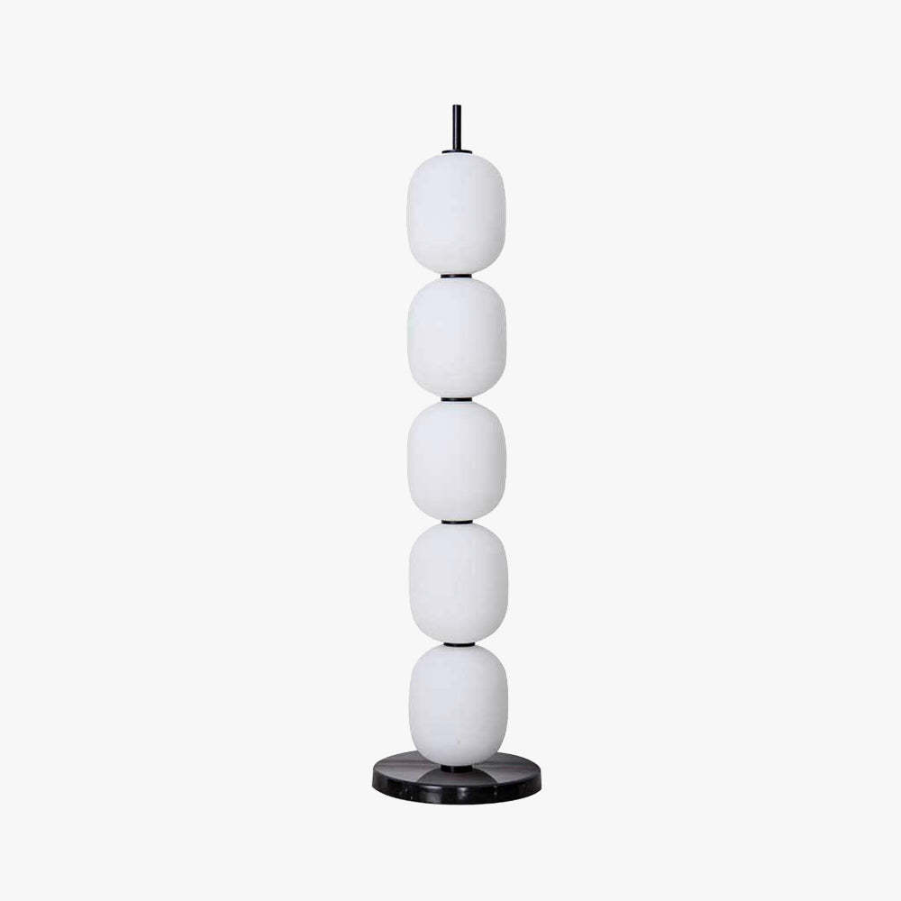 Valentina Modern Glass Floor Lamp in Living Room