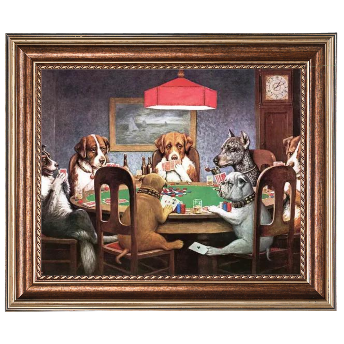 Dogs Playing Poker Oil Painting Reproduction